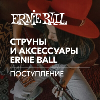 Поступление струн и аксессуаров ERNIE BALL 