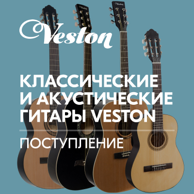 Поступление классических и акустических гитар VESTON
