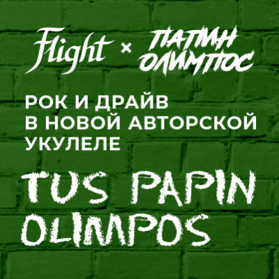 Новая авторская панк-укулеле Flight x Папин Олимпос
