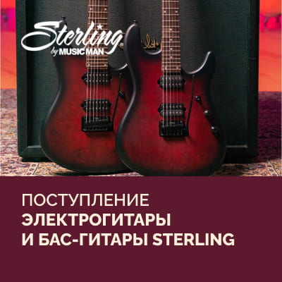Поступление электрогитар и бас-гитар Sterling