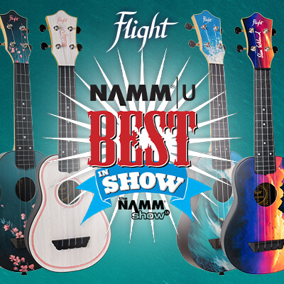 Укулеле Flight TUS-  лучшие укулеле на выставке NAMM